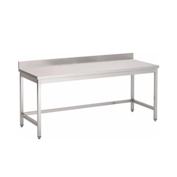 Stainless Steel Work Table with Backsplash