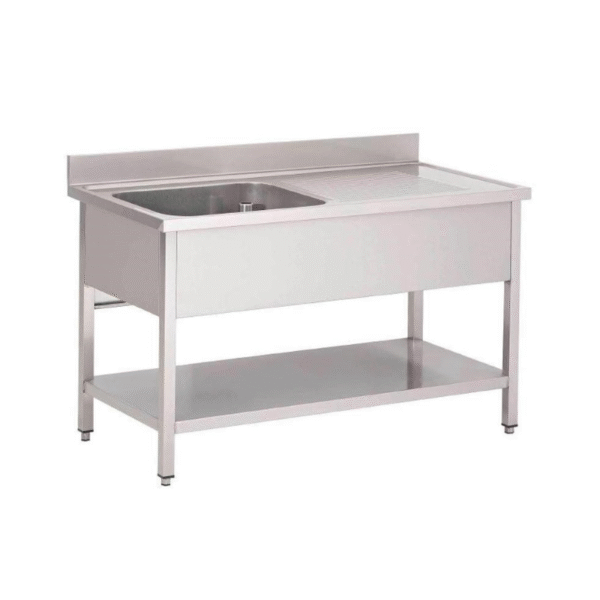 Stainless Steel Sink Table with Undershelf