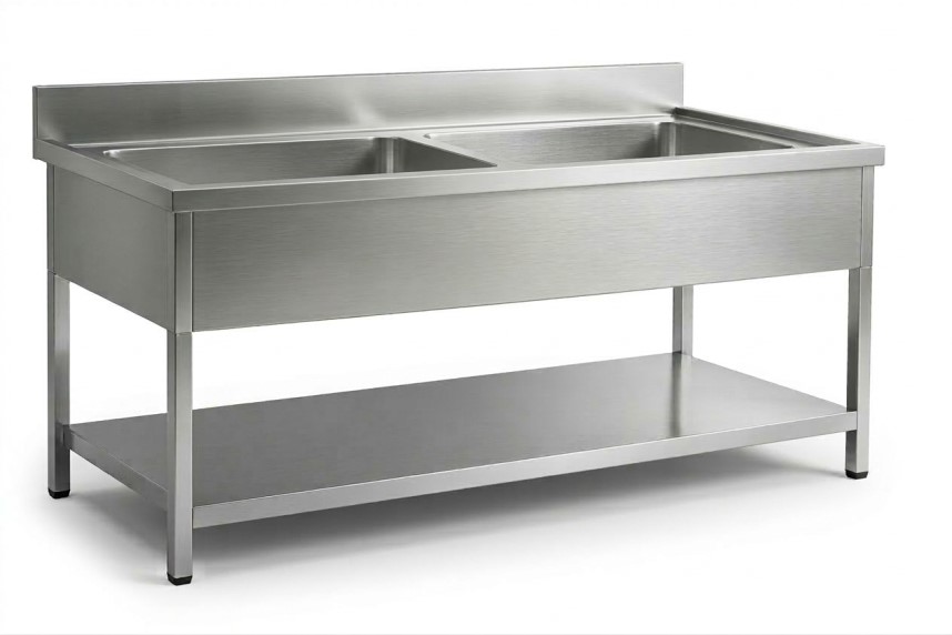 Double Bowl Sink Table